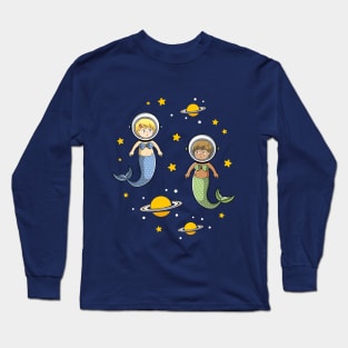 Space Mermaids Long Sleeve T-Shirt